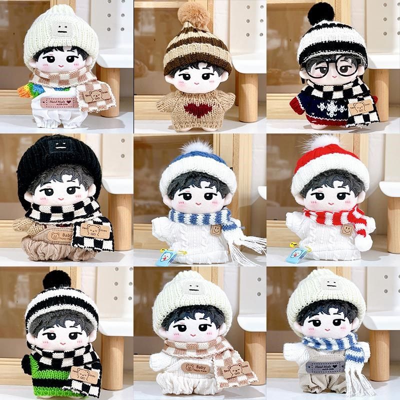 10cm娃衣冬季毛绒换装毛衣帽子套装棉花娃娃海星体可穿,模玩/动漫/周边/娃圈三坑/桌游,棉花娃娃/毛绒玩具娃衣,淘宝优惠券,粉丝福利购,淘宝优惠卷