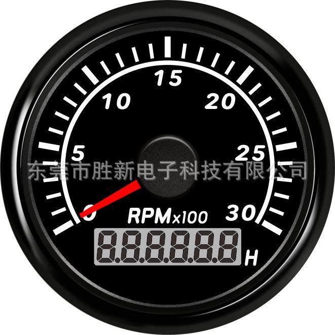 步进电机52mm转速表3000RMB可记录发动机工作时间可调速比1-300