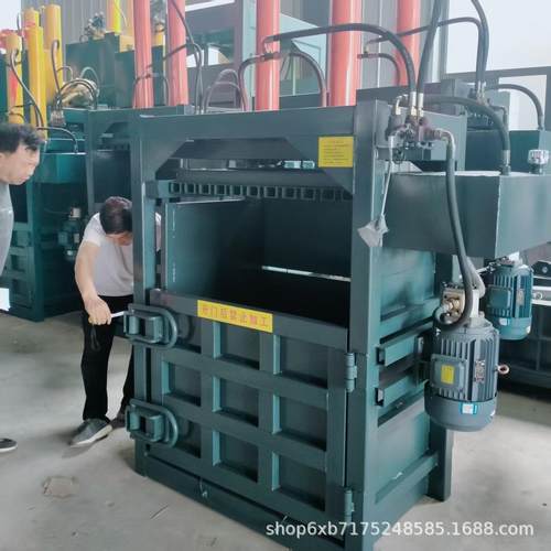 自动液压打包机压缩废纸塑料胶皮胶带棉纺布料方便运输打包机厂家