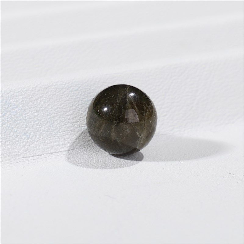 天然褐绿色碧玺散珠子手链diy男女士手串项链手工11.4mm串珠10号