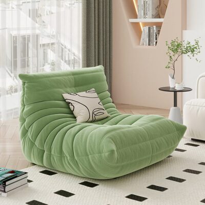 毛毛虫沙发懒人客厅togo阳台休闲单人椅可躺可睡现代网红简约沙发