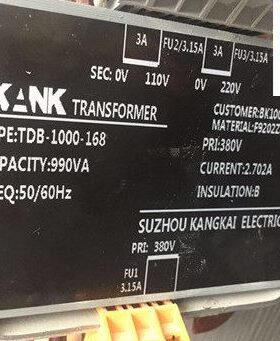 电梯配件 康力电梯变压器TDB-1000-168电梯专用变压器BK1000VA