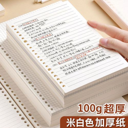 100g活页纸学生办公用活页本替芯