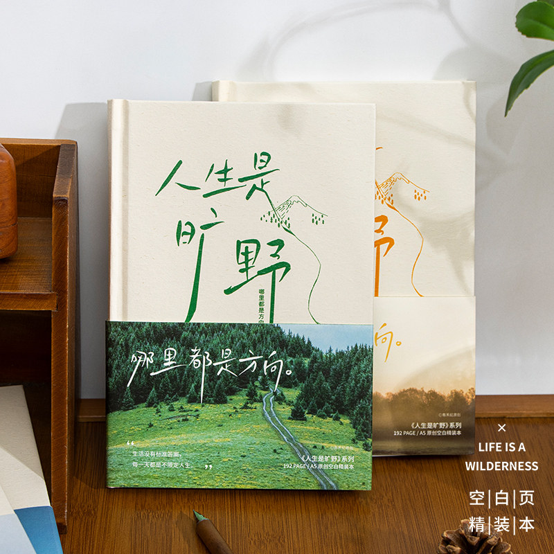 治愈系日记本A5硬面空白本手帐本