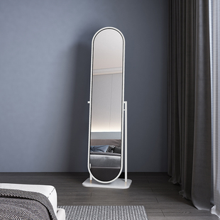 北欧轻奢全身镜家用卧室落地镜立体穿衣镜现代简约可移动试衣镜