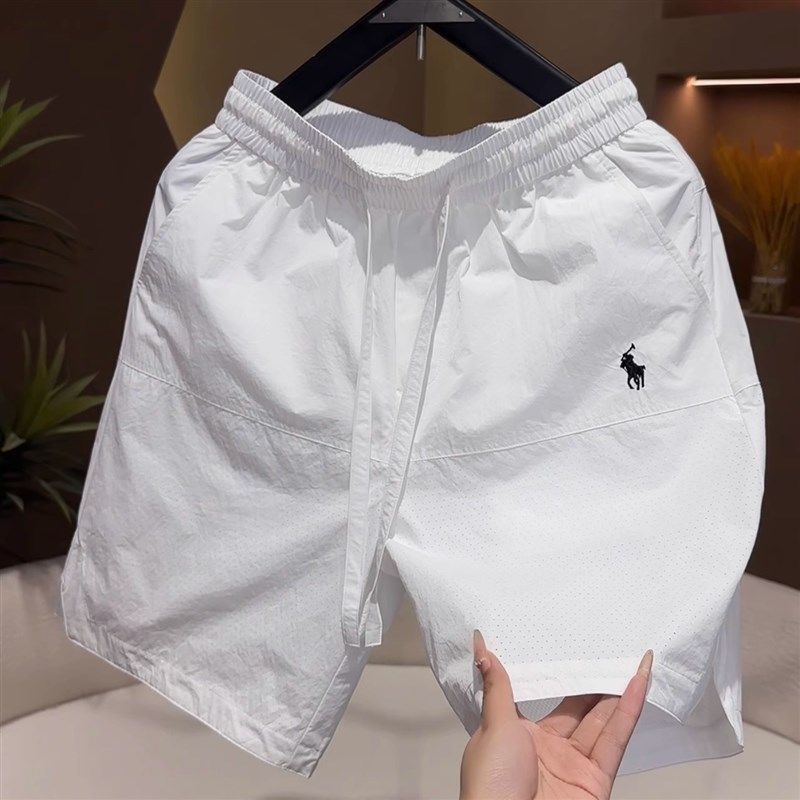 潮牌短裤男夏季新款时尚设计感战马刺绣五分裤青年速干透气沙滩裤,男装,短裤,淘宝优惠券,粉丝福利购,淘宝优惠卷