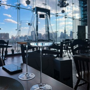 高端 黑桃A红酒杯轻奢家用套装勃艮第网红水晶杯大号高脚杯葡萄酒