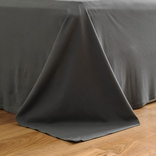 天竺棉床单单件加厚针织棉纯色冬季纯棉全棉裸睡1.51.8床上用品