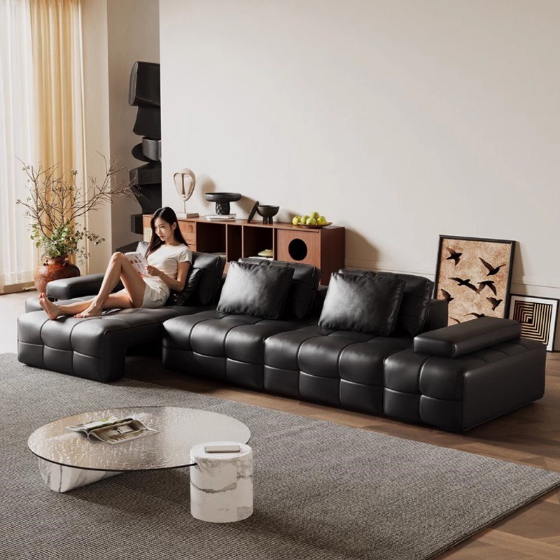 劳伦斯真皮沙发2025新款电动功能沙发床小户型客厅电Y动伸缩沙发
