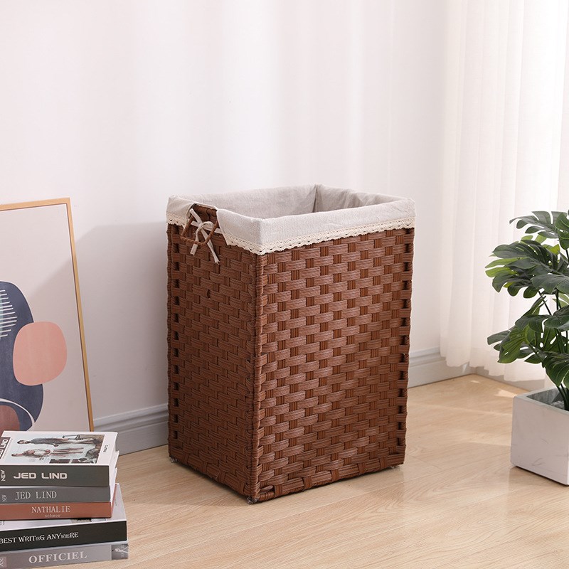 活动仿藤b编脏衣篓超大号火锅店杂物收纳筐洗衣篮被子整理篮可折