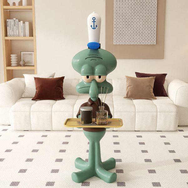 网红章鱼哥托盘落地大号摆件电视柜沙发旁装饰客厅置物架钥匙收纳,家居饰品,落地摆件,淘宝优惠券,粉丝福利购,淘宝优惠卷