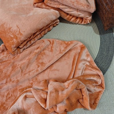 忍不住摸摸系列~秋冬法兰绒单人毛毯~150x200双层绒毯电视休闲毯~