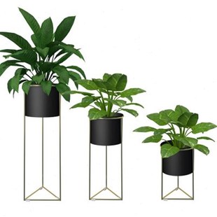 北欧简约铁艺花架置物架花架子室内客厅阳台落地式 绿萝绿植花盆架