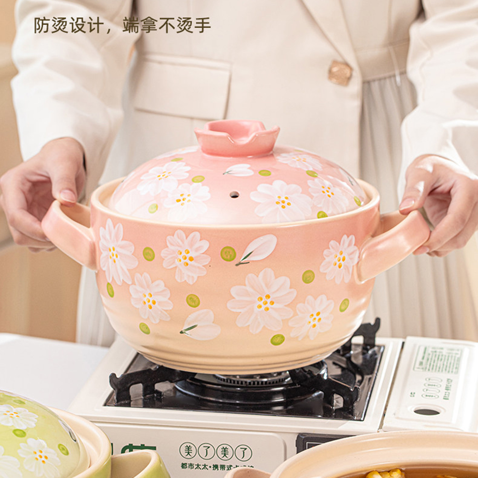 砂锅高颜值明火燃气灶专用砂锅2025新款健康家用耐温干烧不易裂