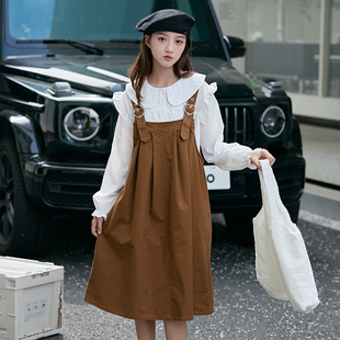 2023新款 女童秋装 套装 韩版 休闲初中生抱婴袋裙 13女孩洋派裙子秋季
