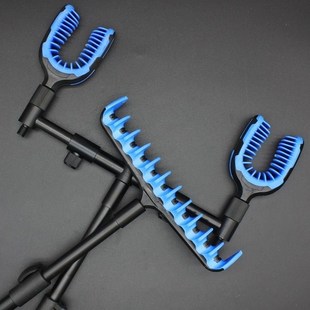 欧式飞德钓支架地插组合套装海竿伸缩横杆包胶支架头路滑钓鱼竿架