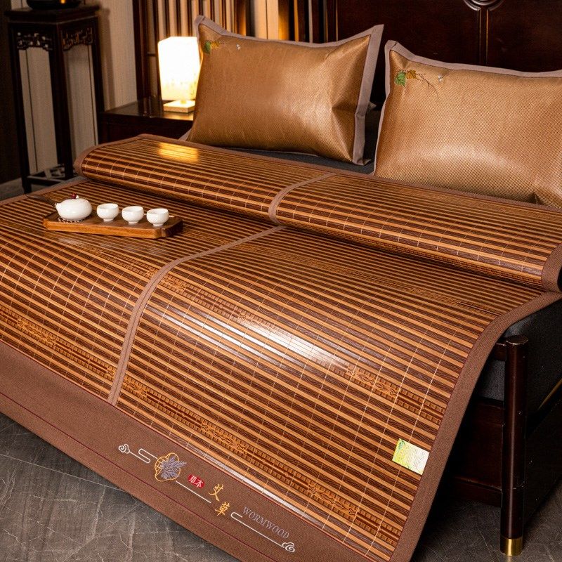高端竹席夏季家用席双面正反两用学生宿舍用可折叠老竹子冰丝凉席,床上用品,竹席,淘宝优惠券,粉丝福利购,淘宝优惠卷