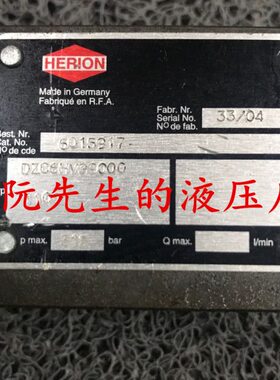 D71海隆ZER0V6H0阀C叠600德国159加I0H9 ONG