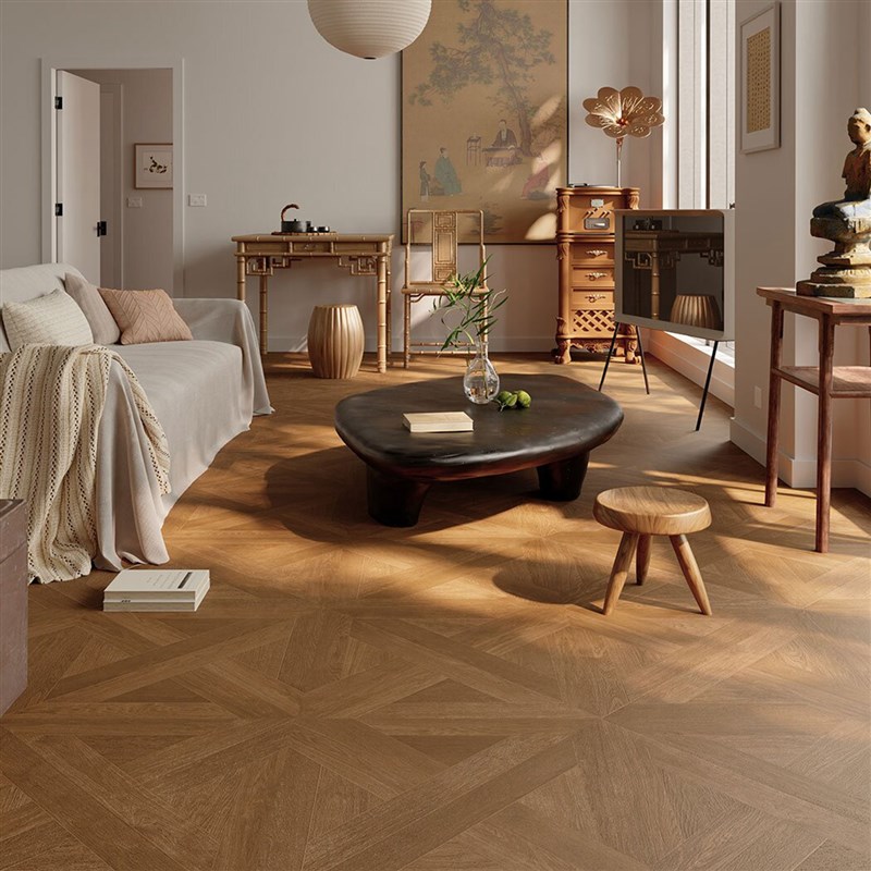 广东法式全瓷凡尔j赛木纹砖胡桃木地砖客厅卧室仿木纹瓷砖600x600