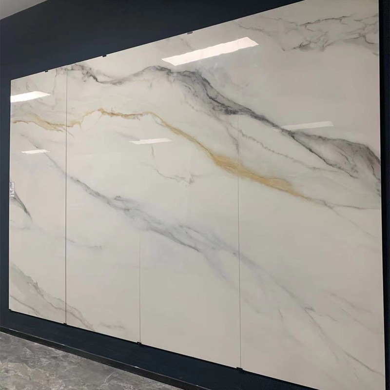 800x2600岩板电视背景墙瓷砖客厅陶瓷大M板无限连纹大理石高档轻