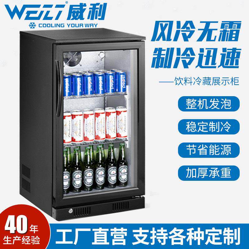 138L佛山酸奶牛奶奶制品保鲜柜不锈钢风冷迷你商用小冰柜冰箱工厂