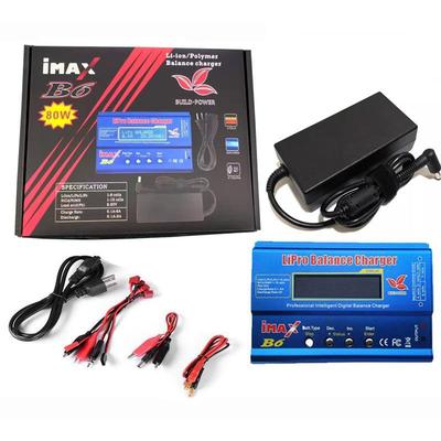 imaxB6B6AC80W多功能智能充电器/平衡充/全套装配电源线