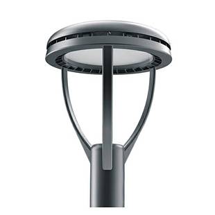 100W高档LED铝制庭院灯工程专用圆形可分时调光3.5m小区别墅花园