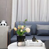 欧式 创意简约方块几何水晶花器摆件样板间客厅卧室玄关家居装 饰品