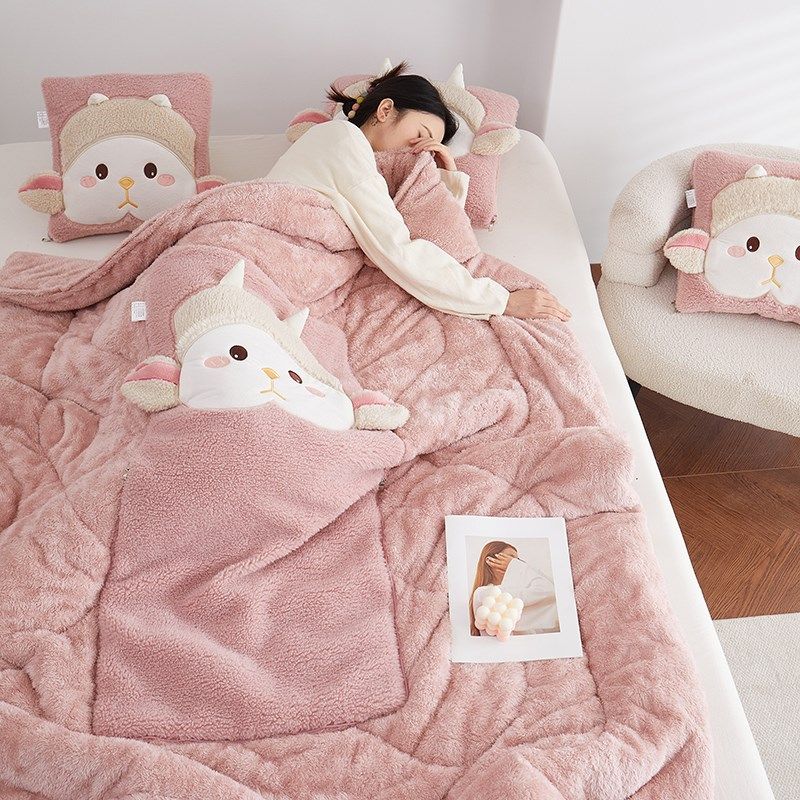 儿童抱枕被子两用可爱加厚汽车沙发靠垫办公室宿舍空调毯午休枕头,居家布艺,抱枕被,淘宝优惠券,粉丝福利购,淘宝优惠卷