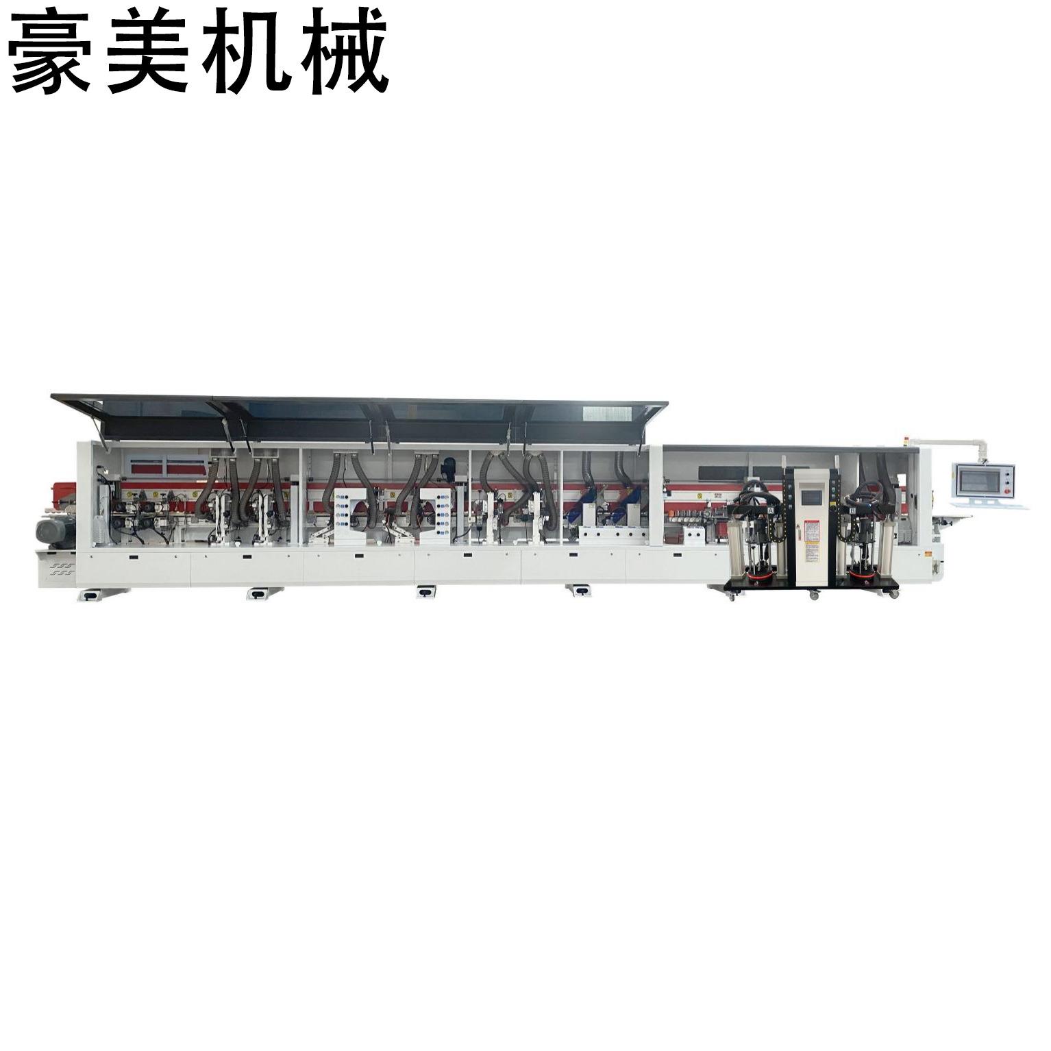 HM-838GSD-PURS(15寸触摸屏) 高速履带式PUR全自动封边 豪美机械