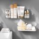 卫生间洗漱台置物架挂墙壁挂收纳盒免打孔置物架墙上收纳浴室架子