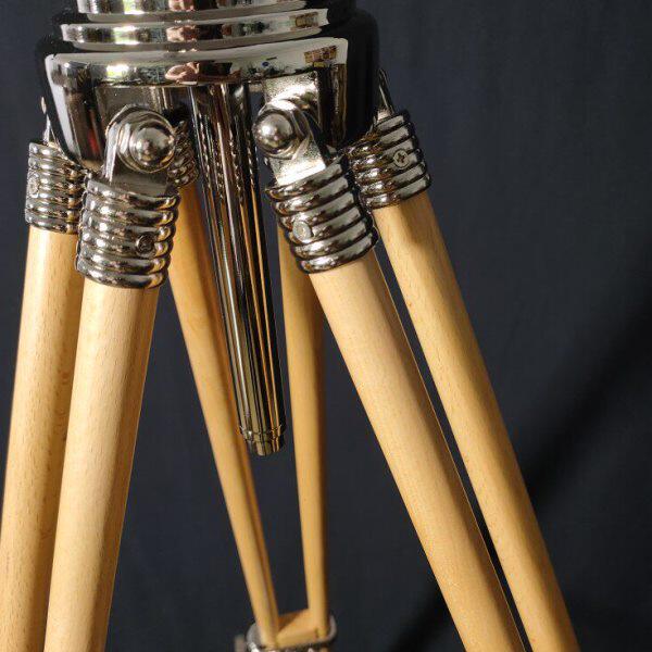 摄影机复古怀旧实木三脚架相机摄像机用老式实木展示脚架支架摆件