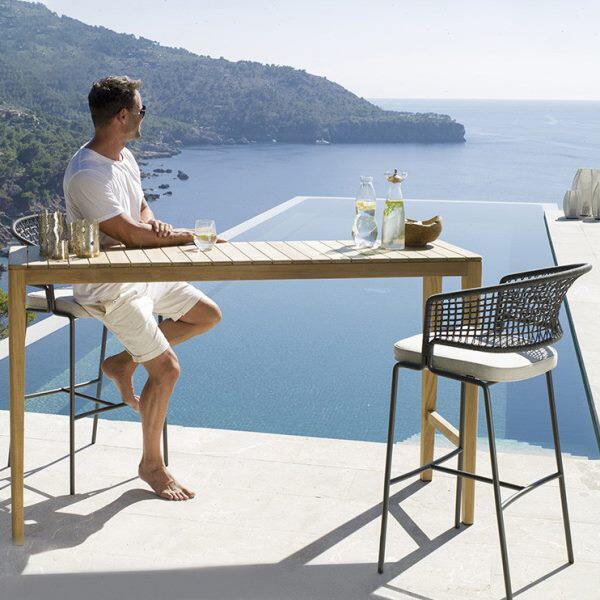 户外吧台椅子时尚创意前台靠背酒吧椅现代简约实木家用餐厅高脚凳