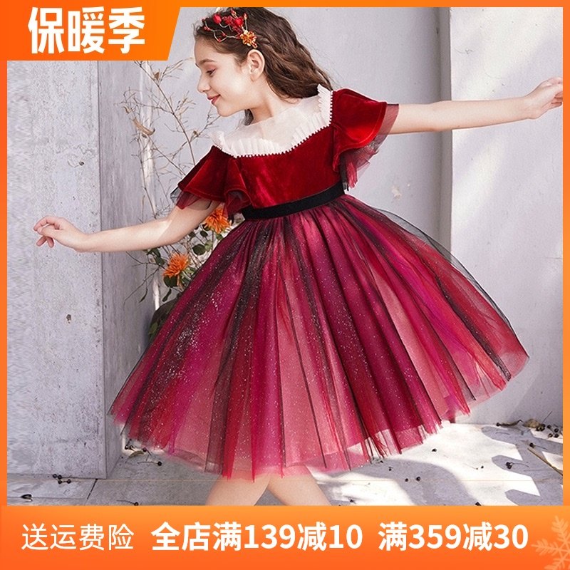 女童晚礼服2021新款主持人走秀钢琴演出服儿童蓬蓬纱裙洋气公主裙,童装/婴儿装/亲子装,儿童礼服,淘宝优惠券,粉丝福利购,淘宝优惠卷