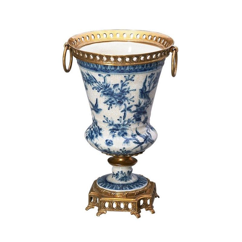 欧式复古铜配瓷花瓶花器花插工艺品摆设美式客厅餐厅玄关装饰品,家居饰品,花瓶,淘宝优惠券,粉丝福利购,淘宝优惠卷