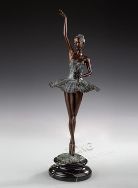 铜雕塑芭蕾EPA565566欧式人物手工艺品酒店书房家居玄关桌面摆件