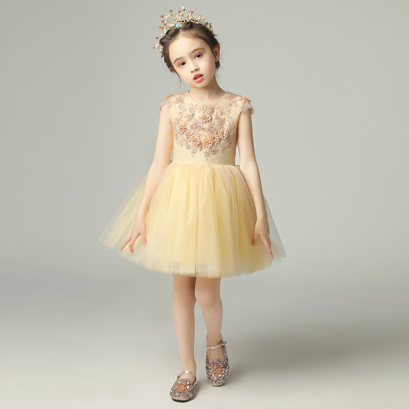 儿童礼服公主裙蓬蓬纱花童婚纱小主持人晚礼服女童钢琴演出服洋气,童装/婴儿装/亲子装,儿童礼服,淘宝优惠券,粉丝福利购,淘宝优惠卷