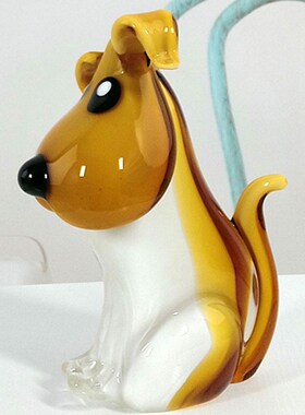 狗摆件琉璃工艺品产地淄博送礼招財卡通动物家居饰品客厅桌面摆设