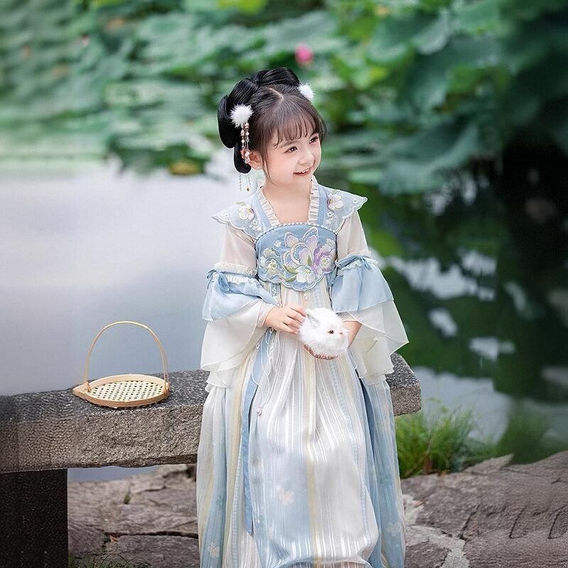 儿童汉服女童2024新款夏款超仙古风春秋裙子仙气日常襦裙高端女孩,童装/婴儿装/亲子装,汉服,淘宝优惠券,粉丝福利购,淘宝优惠卷