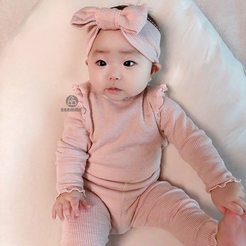 韩国婴儿秋装睡衣套装女宝宝长袖连体衣家居服春秋纯色透气两件套,童装/婴儿装/亲子装,家居服套装,淘宝优惠券,粉丝福利购,淘宝优惠卷