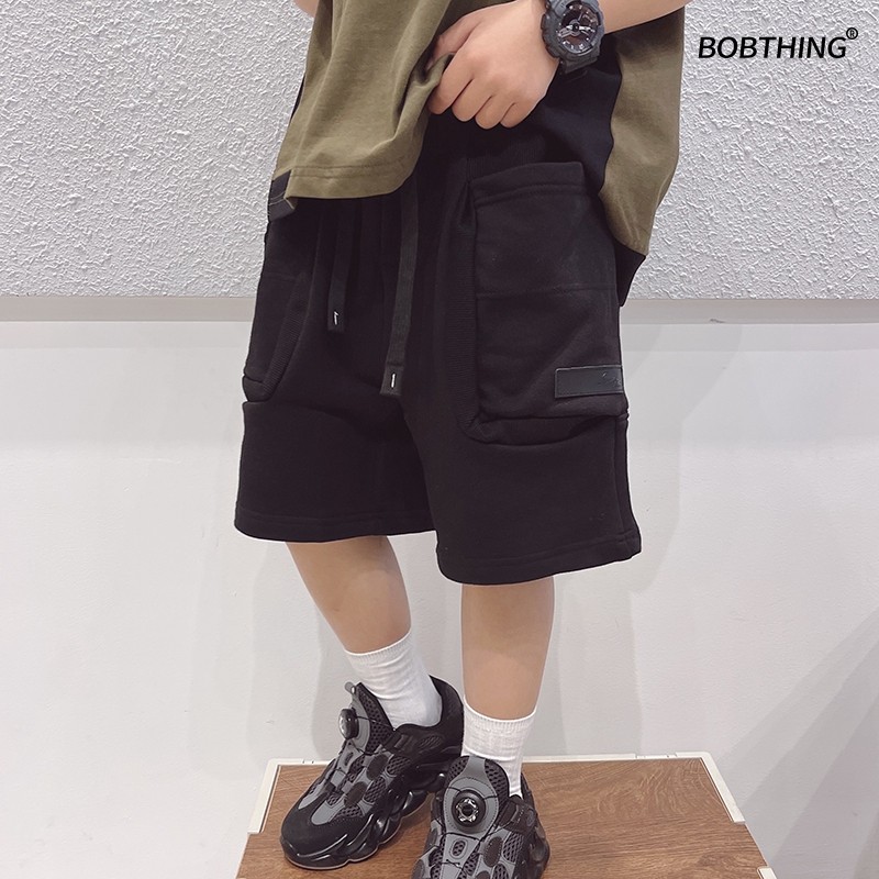 个性拼接立体口袋针织中裤儿童夏季时髦短裤男童运动裤五分裤子潮,童装/婴儿装/亲子装,裤子,淘宝优惠券,粉丝福利购,淘宝优惠卷