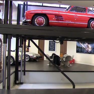 家庭车库汽车电梯电动液压汽车提升机1吨2吨四柱汽车升降平台