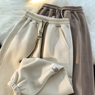 复古抽绳束脚灯笼卫裤 大码 潮牌宽松运动裤 子男女春季 300斤休闲裤