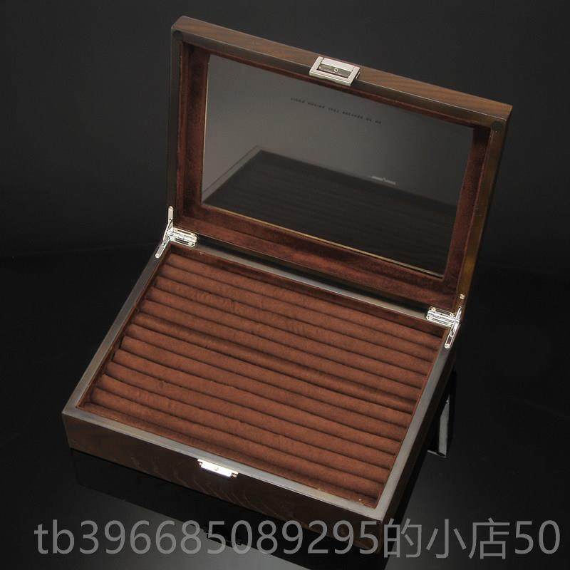 高档俪丽北欧蜡皮戒指盒收木纳盒复古首饰盒袖收扣藏盒耳钉白盒带