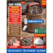 高档泡脚桶恒加热足浴盆全自动按摩温电用高深桶家过小腿膝洗脚神
