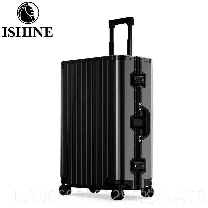 高档全铝镁合金李箱拉杆箱旅行箱子密码箱机小登箱20行寸24男女金