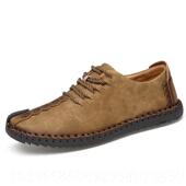 46驾车懒人豆豆鞋 高档肥夏季 4跨5休闲皮鞋 男鞋 软底4加7加大 特大码