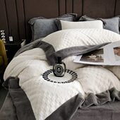 高端轻奢双面牛奶绒四件套冬季 珊瑚绒加厚加绒法兰绒床单被套床品