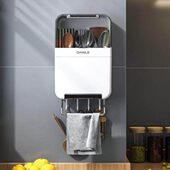 筷子收纳盒家用可防尘筷子筒壁挂式 厨房筷子笼免打孔筷子篓置物架