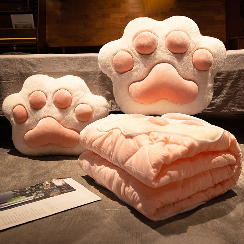 卡通车载抱枕h被子两用办公室午睡枕头空调毯子二合一午休汽车靠